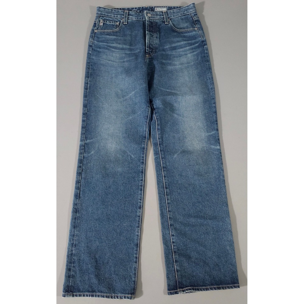 AG Alexxis Jeans Womens 31 Blue High Rise Vintage Straight Contour 360 Denim